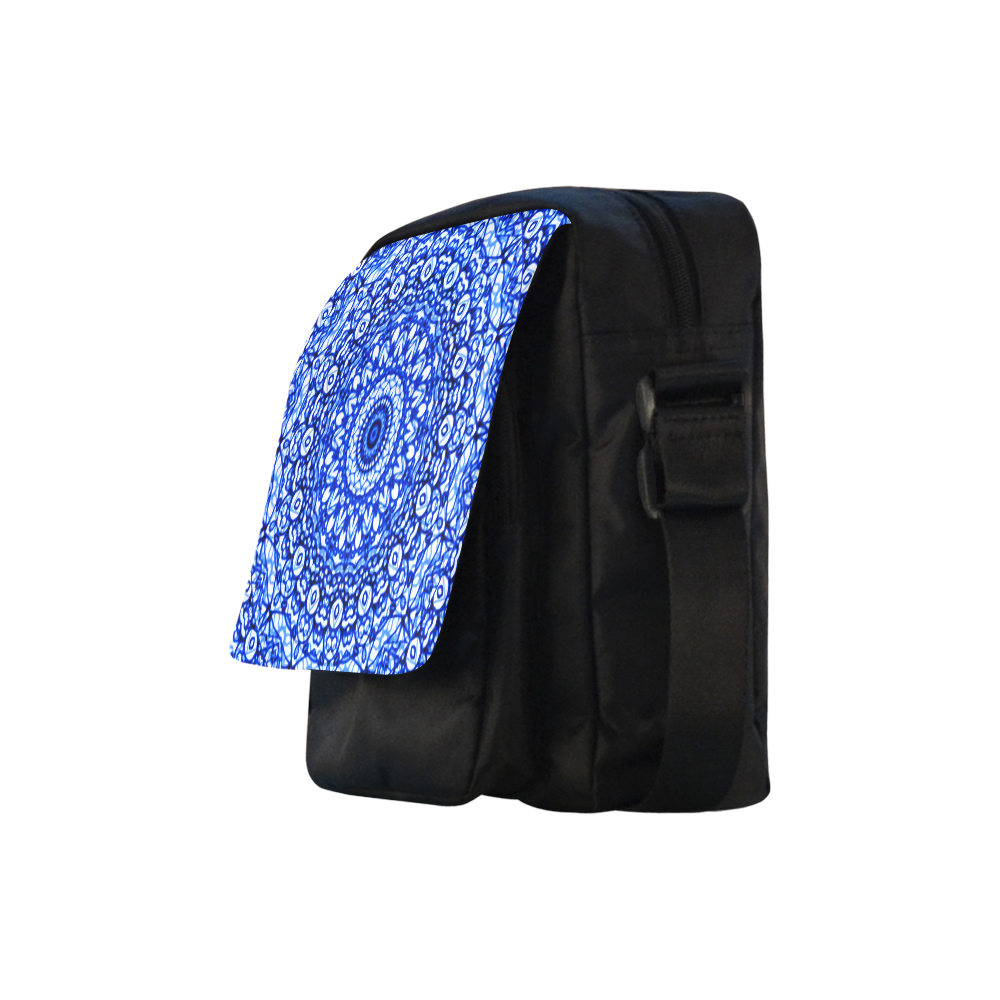 Blue Mandala Mehndi Style G403 Crossbody Nylon Bags (Model 1633)