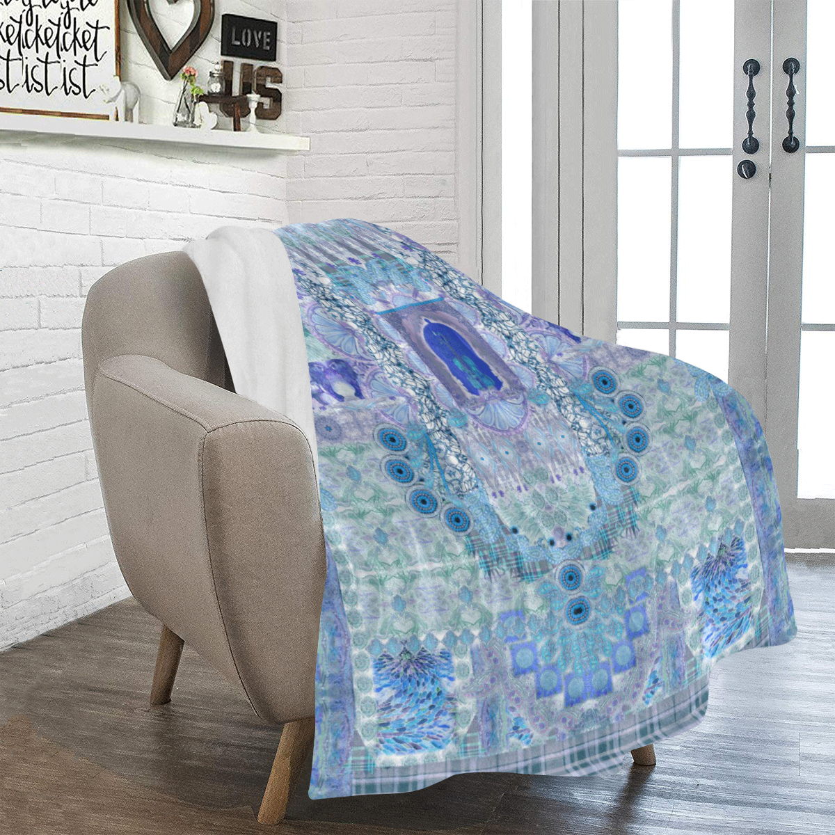 fiesta blue Ultra-Soft Micro Fleece Blanket 43''x56''