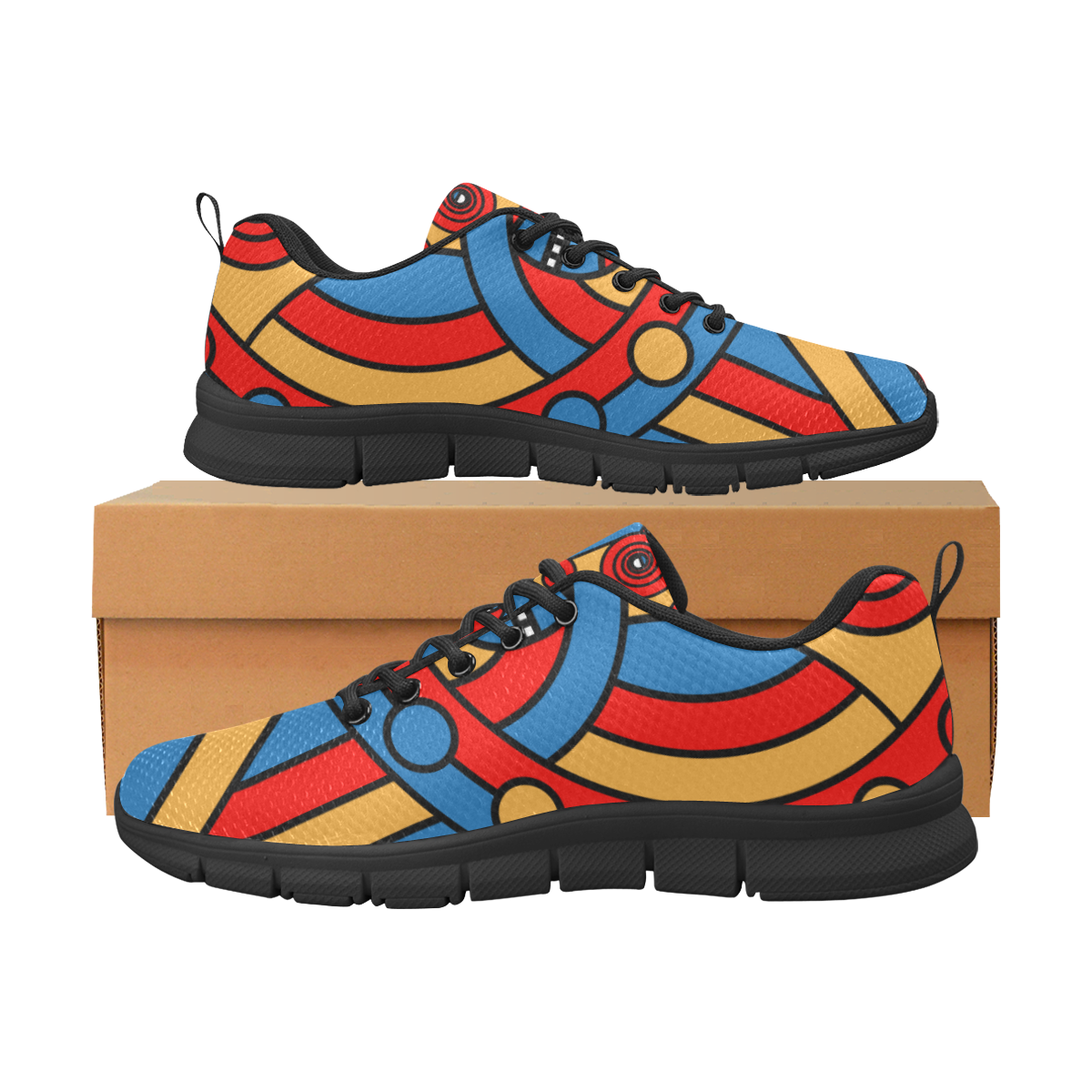 Aztec Maasai Lion Tribal Women's Breathable Running Shoes/Large (Model 055)