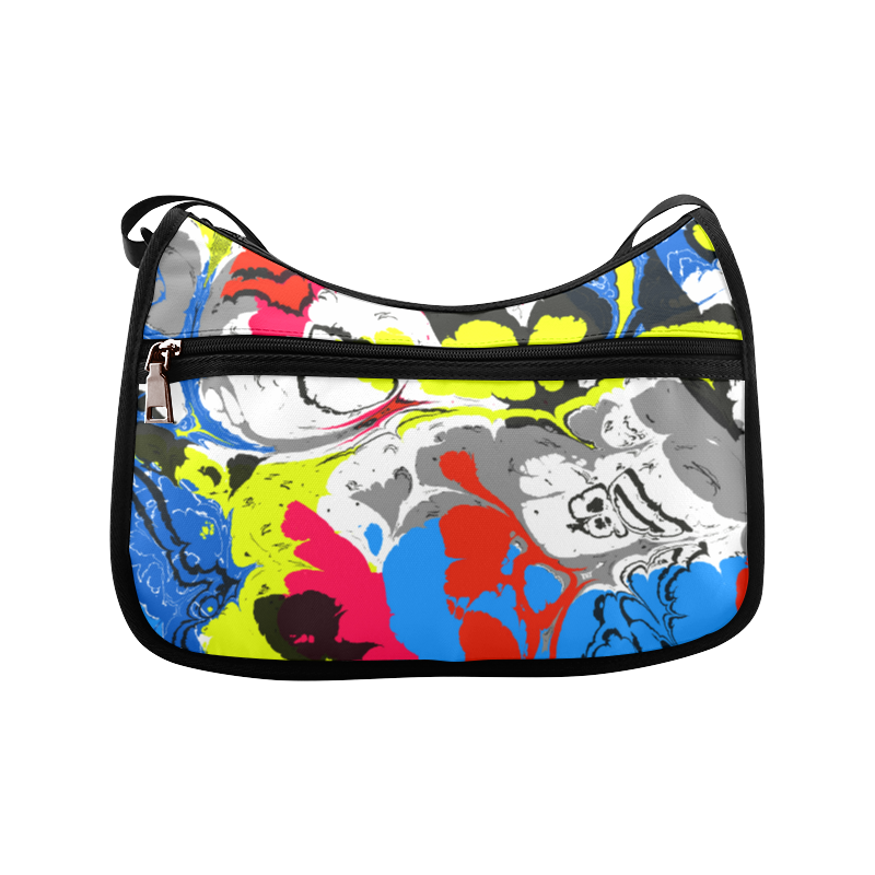 Colorful distorted shapes2 Crossbody Bags (Model 1616)