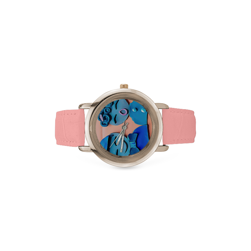 Oh Me Oh My Women's Rose Gold Leather Strap Watch(Model 201)