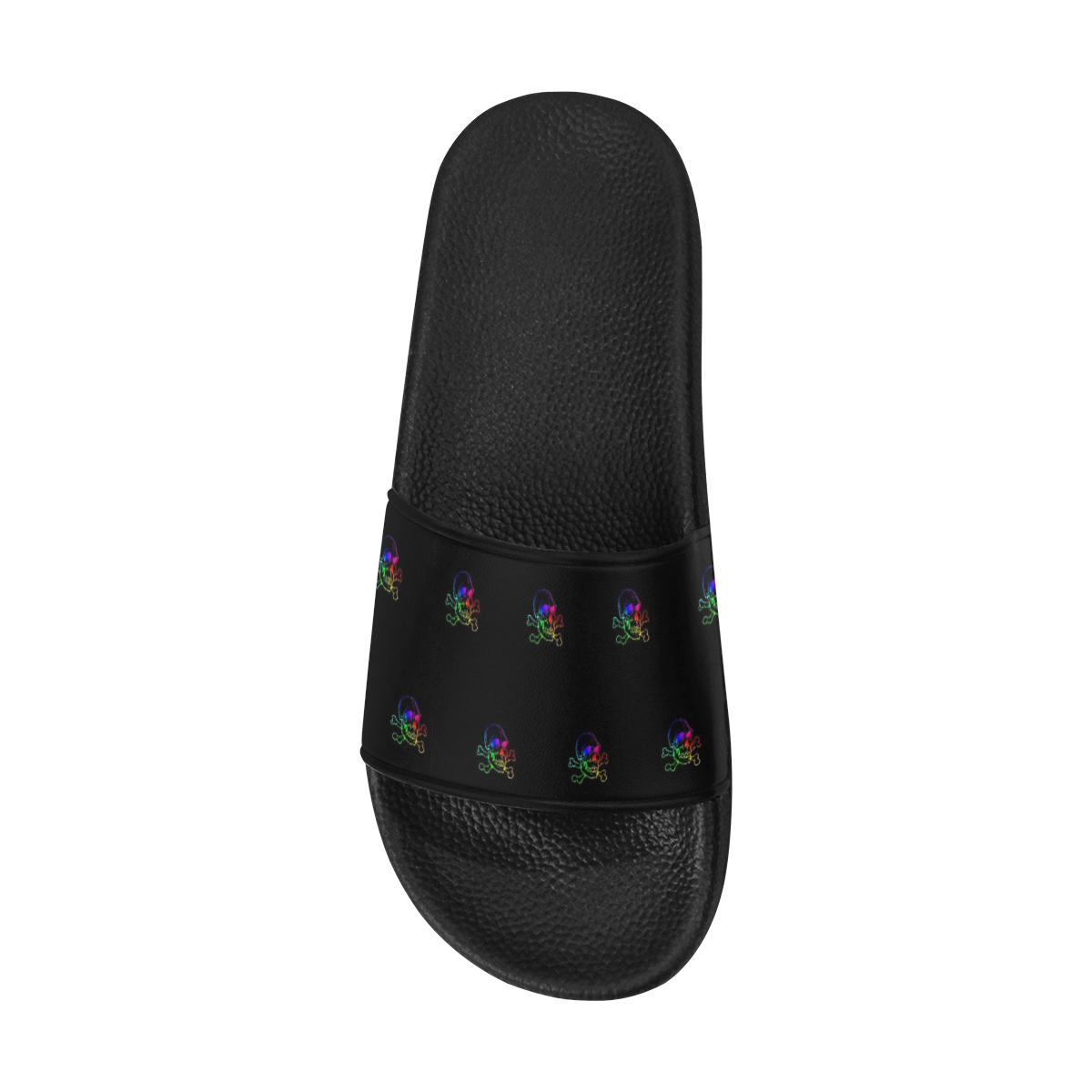Skull 816 (Halloween) rainbow pattern Men's Slide Sandals (Model 057)