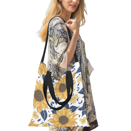 Sunflowers LG Tote All Over Print Canvas Tote Bag/Medium (Model 1698)