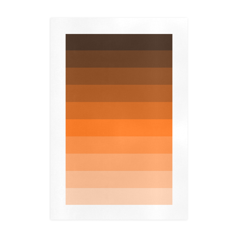 Orange stripes Art Print 19‘’x28‘’
