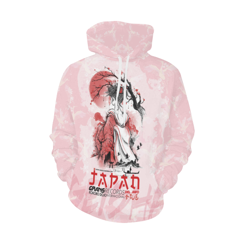 SUSASERA_GEISHA All Over Print Hoodie for Women (USA Size) (Model H13)