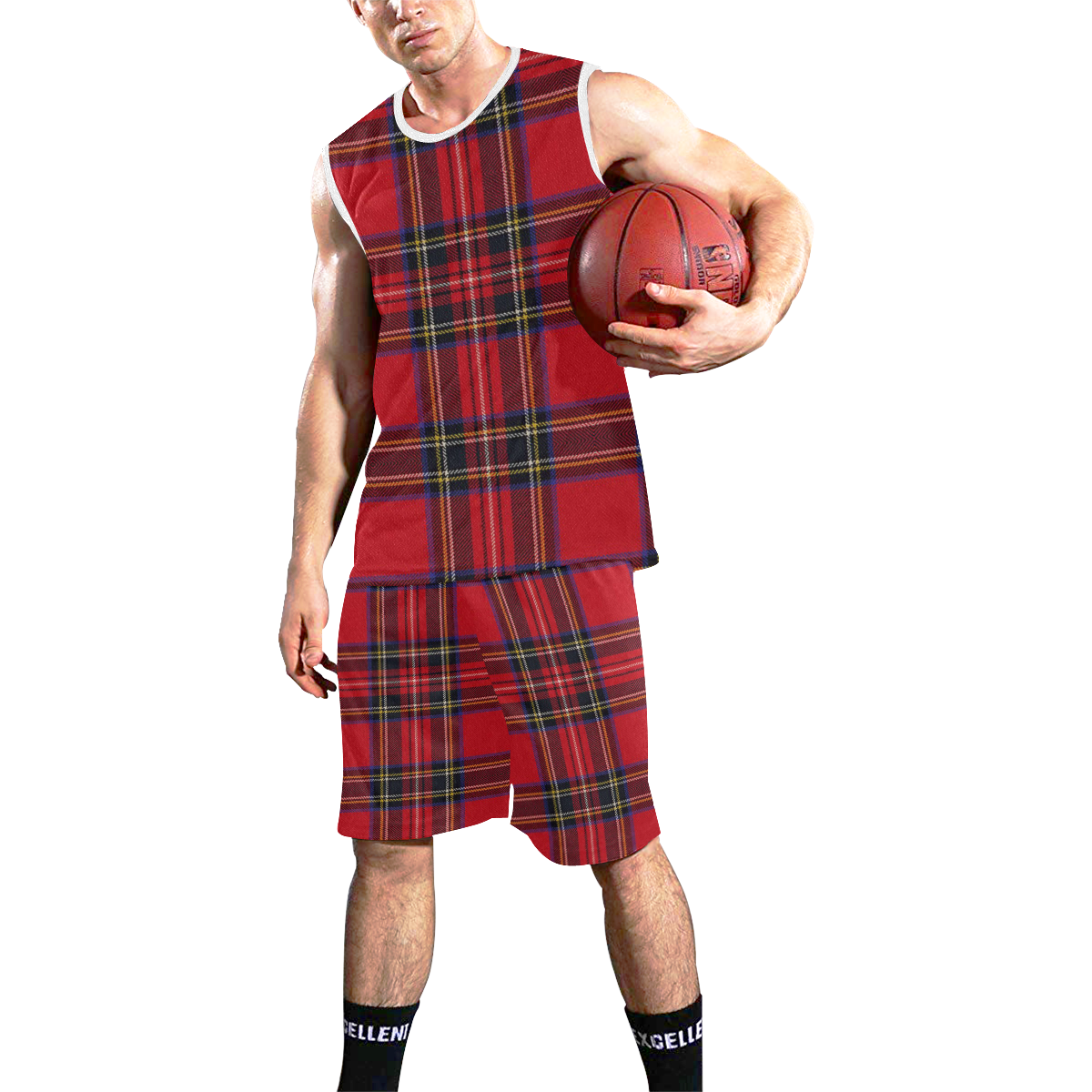 Royal Stewart tartan All Over Print Basketball Uniform