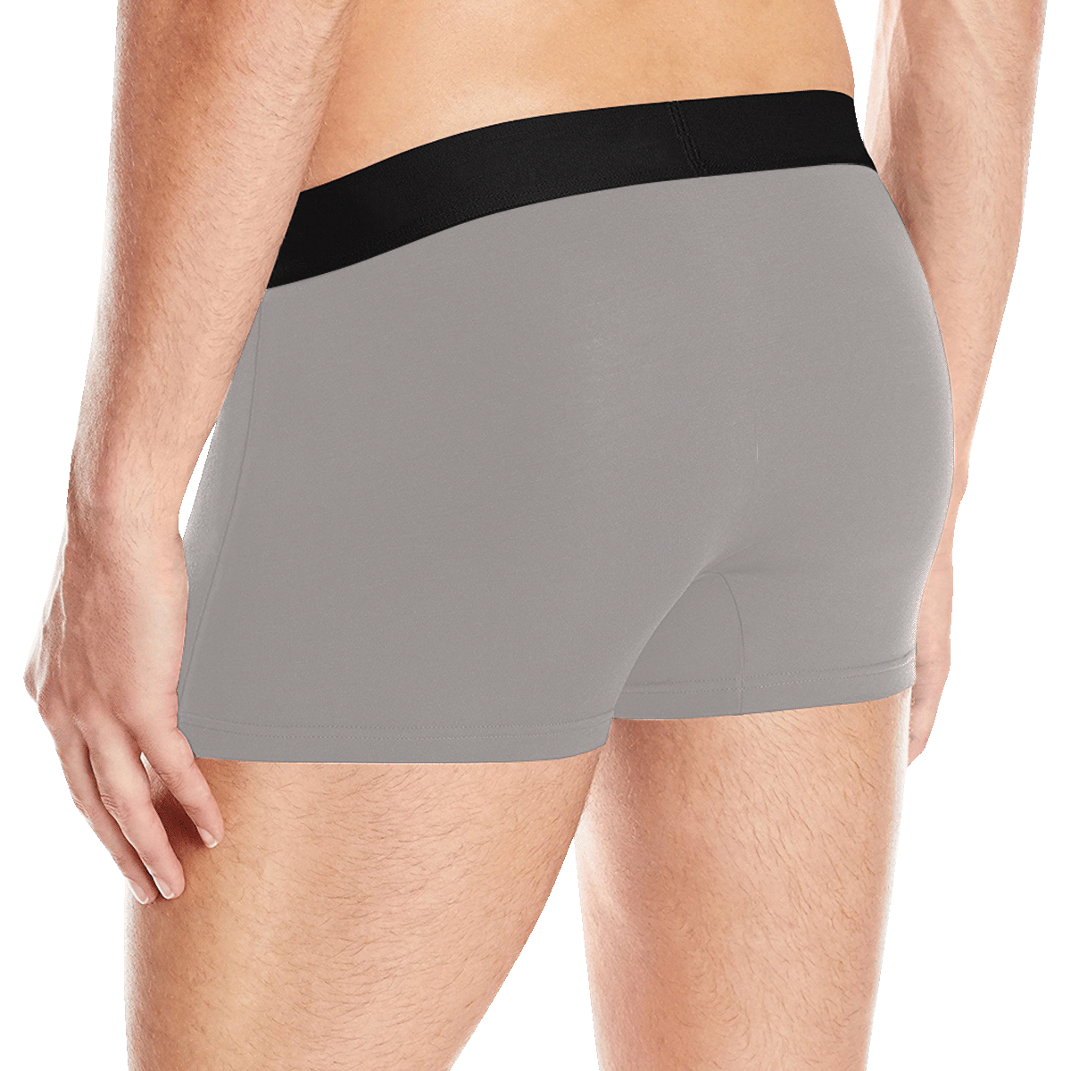 Ash Men's Boxer Briefs with Merged Design (Model  L10)