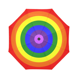 Rainbow Flag (Gay Pride - LGBTQIA+) Auto-Foldable Umbrella (Model U04)
