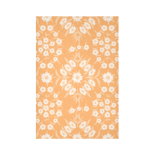 floral damask Cotton Linen Wall Tapestry 60"x 90"