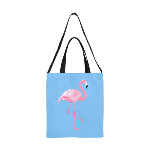 Flamingo All Over Print Canvas Tote Bag/Medium (Model 1698)