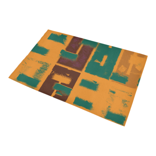 Orange texture Bath Rug 20''x 32''