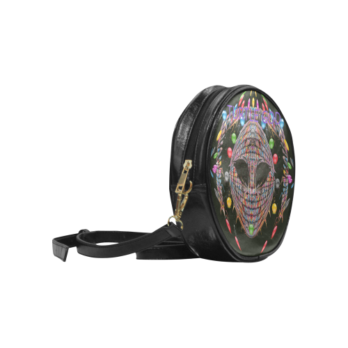 new circle mask Round Sling Bag (Model 1647)