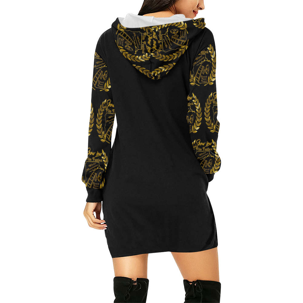 SLFF Sweatshirt dress All Over Print Hoodie Mini Dress (Model H27)