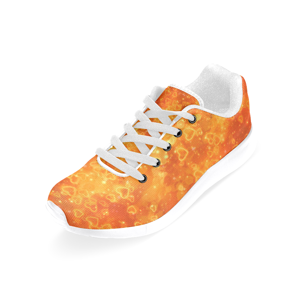 Sparkling glowing hearts C by JamColors Women’s Running Shoes (Model 020)