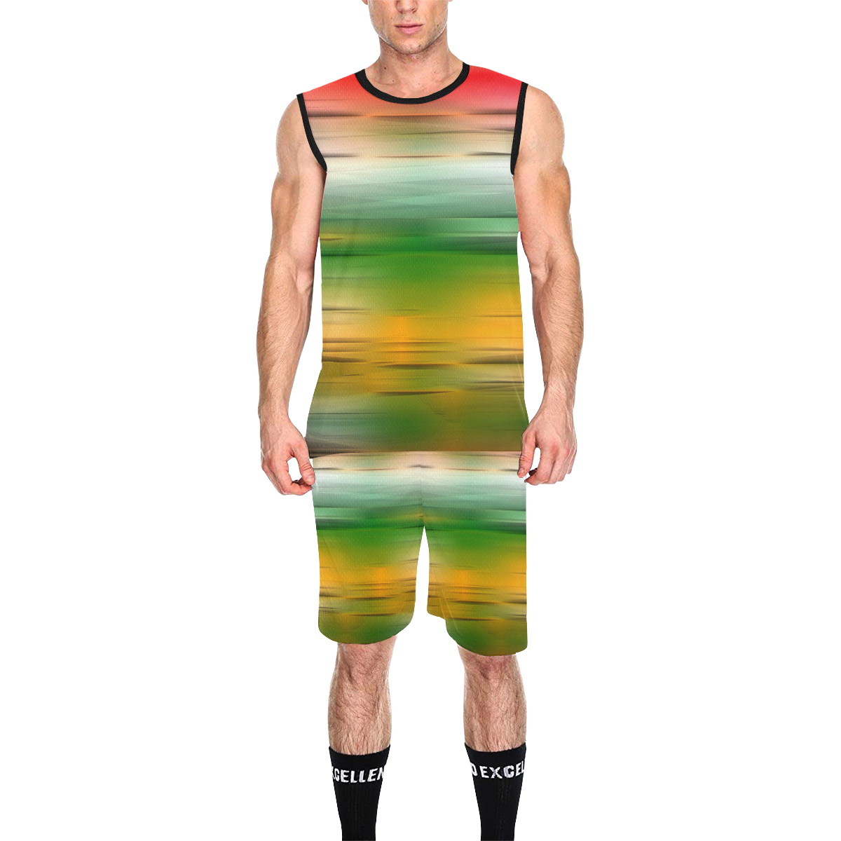noisy gradient 3 by JamColors All Over Print Basketball Uniform
