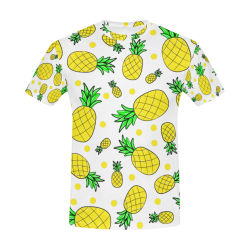 Pineapple All Over Print T-Shirt for Men (USA Size) (Model T40)