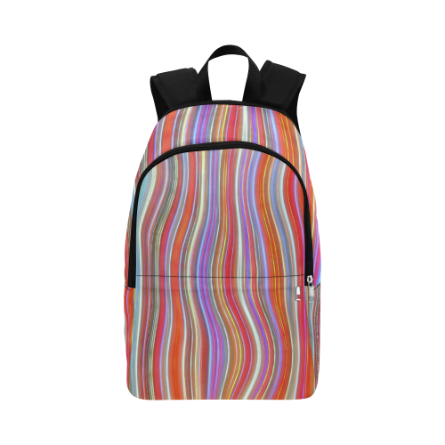 Wild Wavy Lines I Fabric Backpack for Adult (Model 1659)