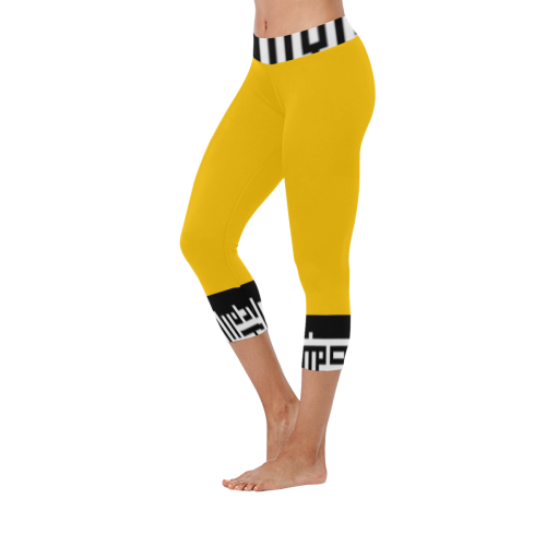 M1caprilegw005 Women's Low Rise Capri Leggings (Invisible Stitch) (Model L08)