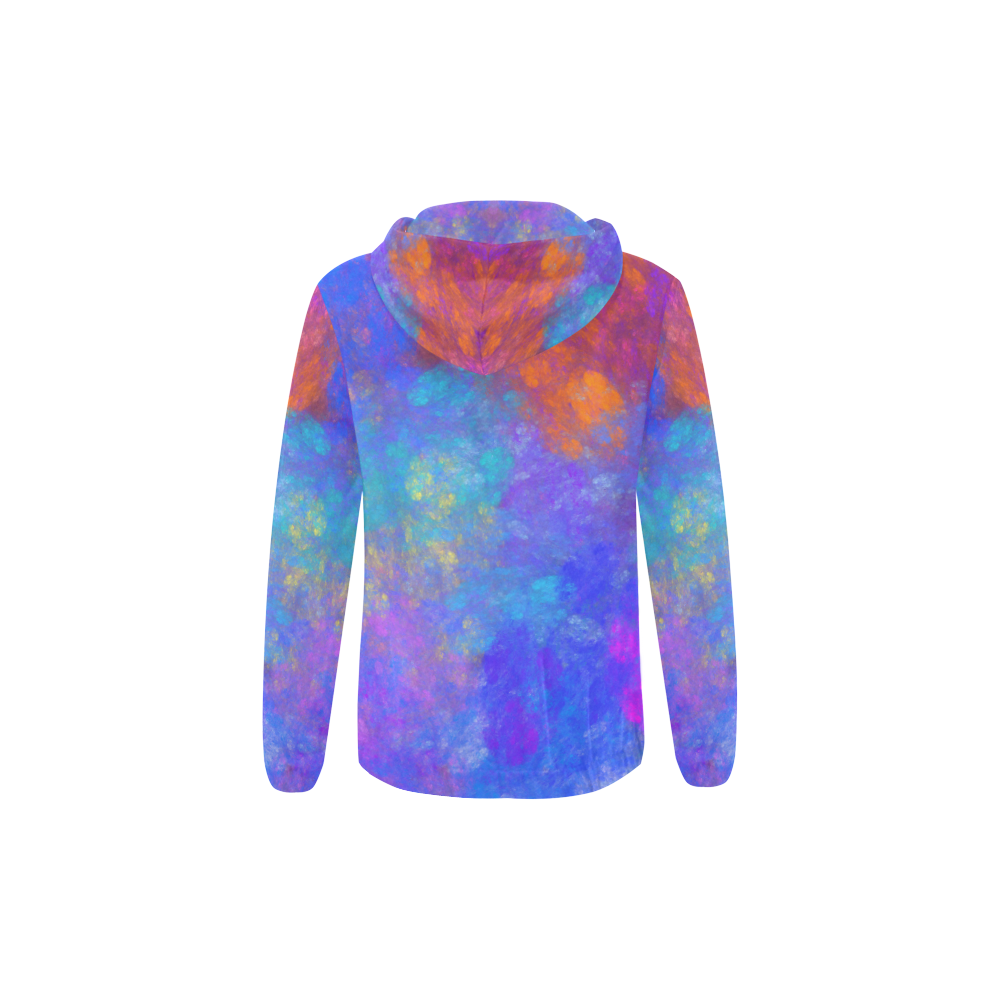 Color Soup All Over Print Full Zip Hoodie for Kid (Model H14)