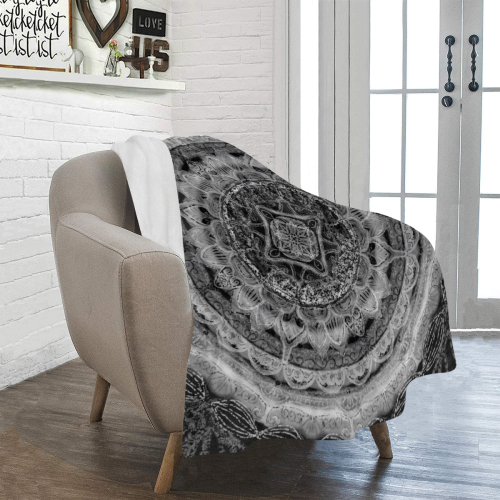 delicate silk mandala 15 Ultra-Soft Micro Fleece Blanket 40"x50"