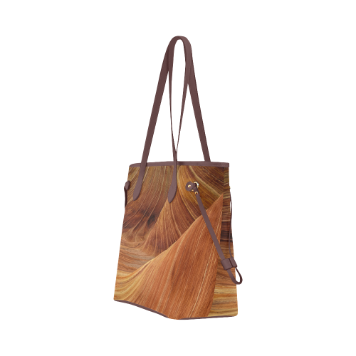 Sandstone Clover Canvas Tote Bag (Model 1661)