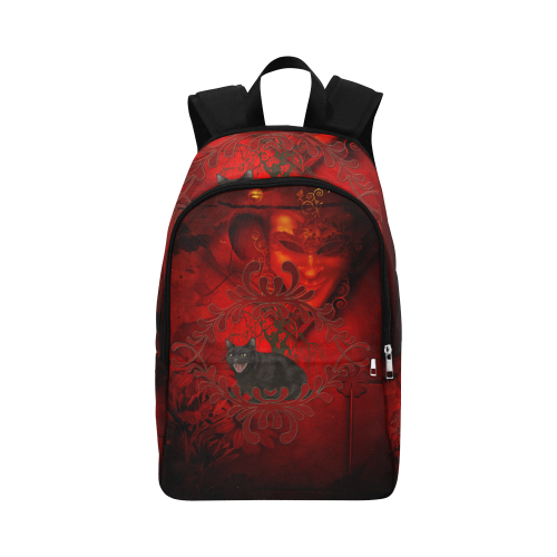 Funny angry cat Fabric Backpack for Adult (Model 1659)