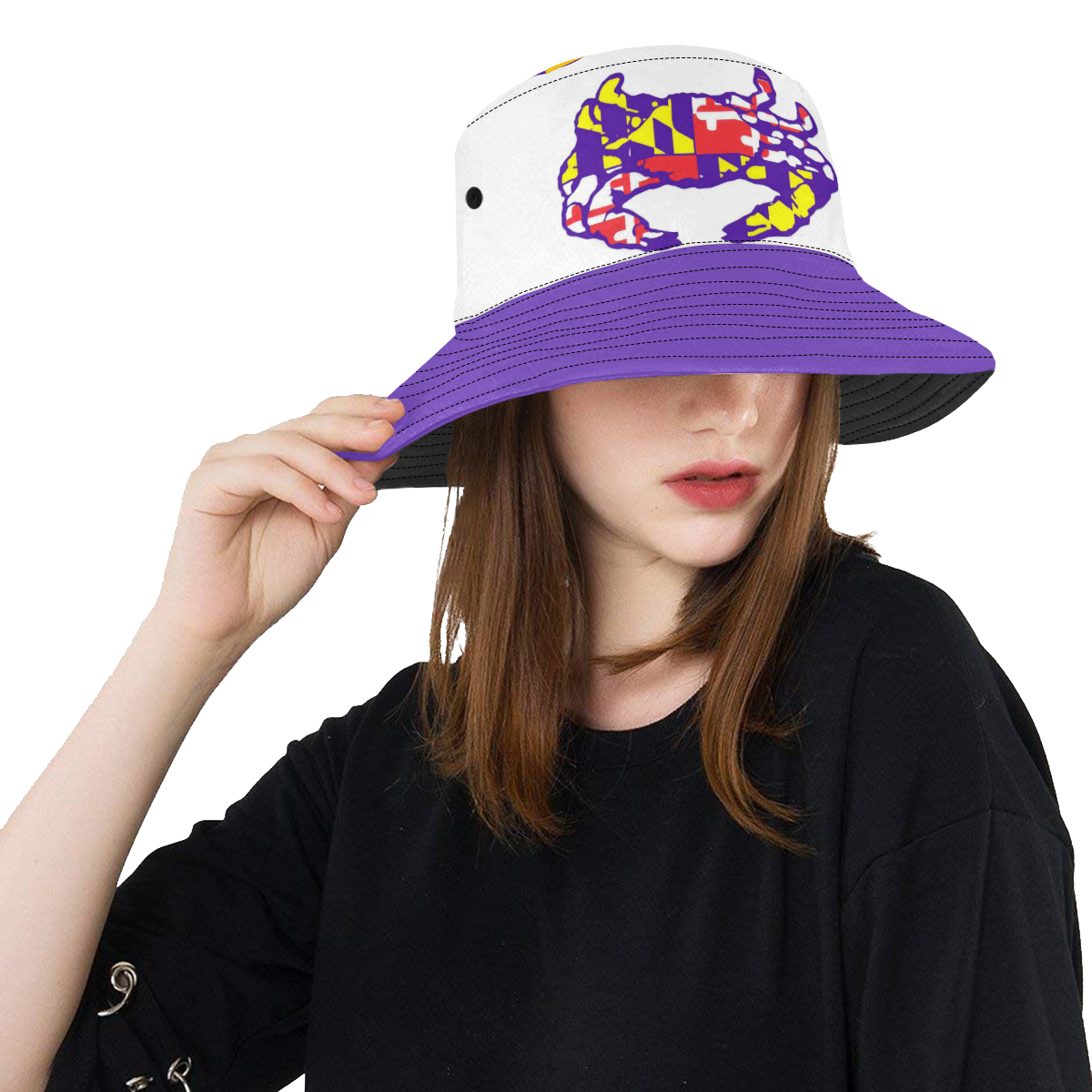 PUR26WITE All Over Print Bucket Hat