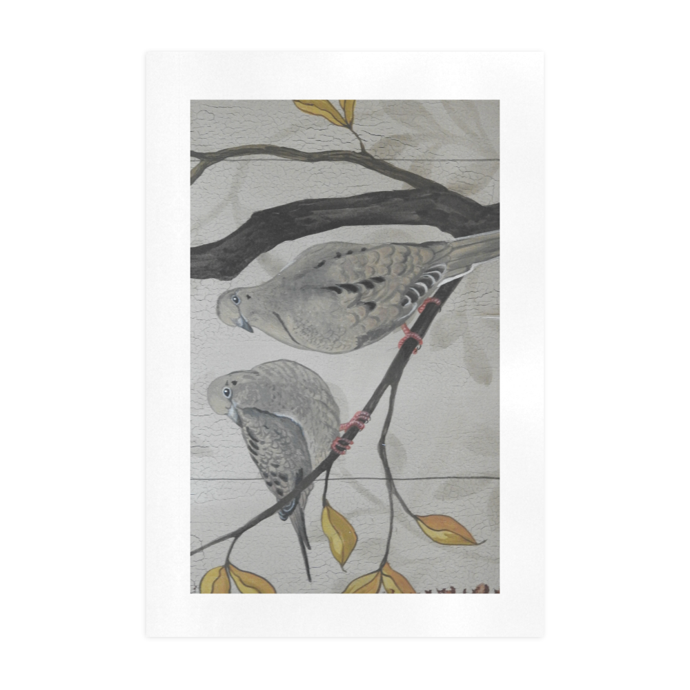 Turtle Doves Art Print 19‘’x28‘’