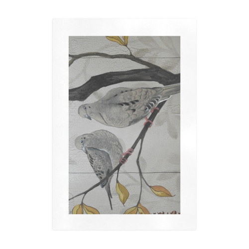 Turtle Doves Art Print 19‘’x28‘’