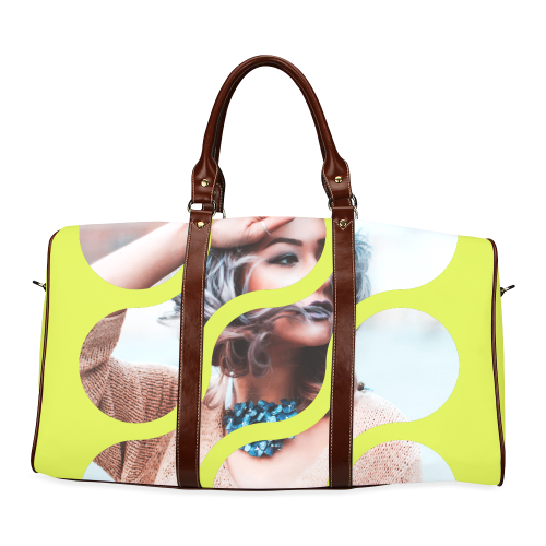 PiccoGrande Yellow Groovie Waterproof Travel Bag/Small (Model 1639)
