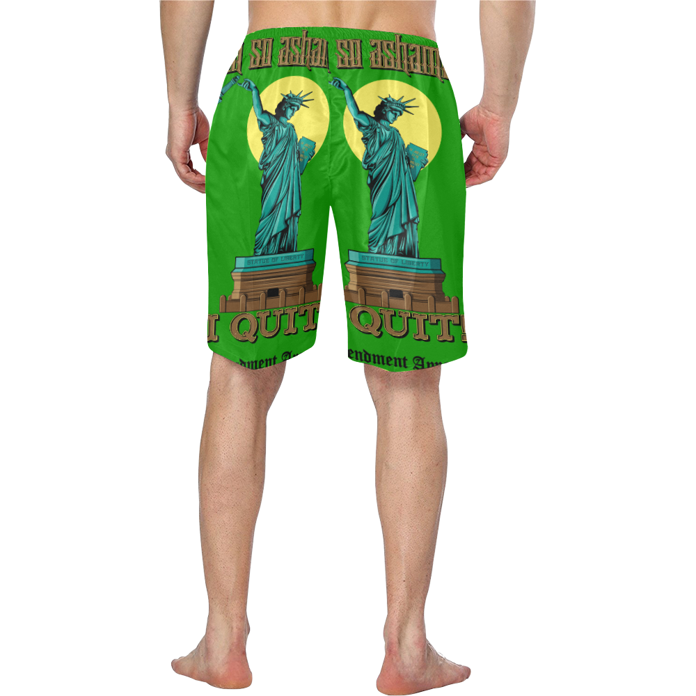 Lady-Liberty-Forlorn Men's Swim Trunk (Model L21)