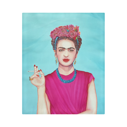 FRIDA IN THE PINK Duvet Cover 86"x70" ( All-over-print)