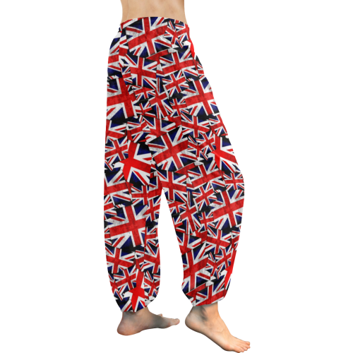Union Jack British UK Flag Women's All Over Print Harem Pants (Model L18)