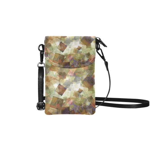 abstract squares Small Cell Phone Purse (Model 1711)