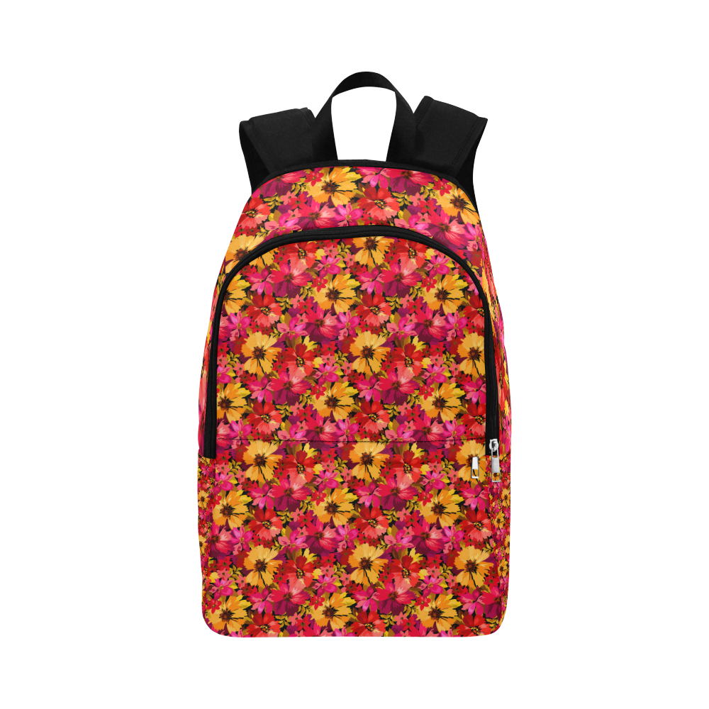 Flower Pattern Fabric Backpack for Adult (Model 1659)