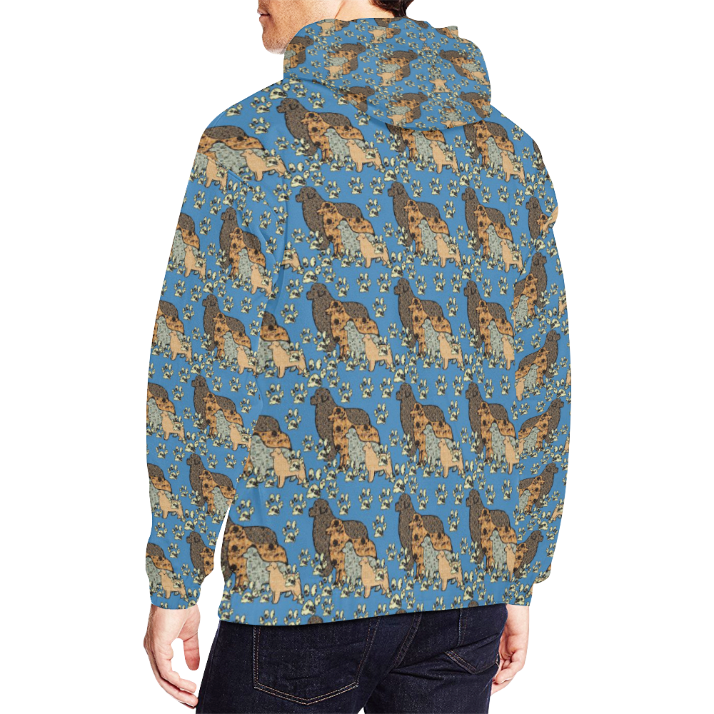Newf Whimsy Hoodie All Over Print Hoodie for Men/Large Size (USA Size) (Model H13)