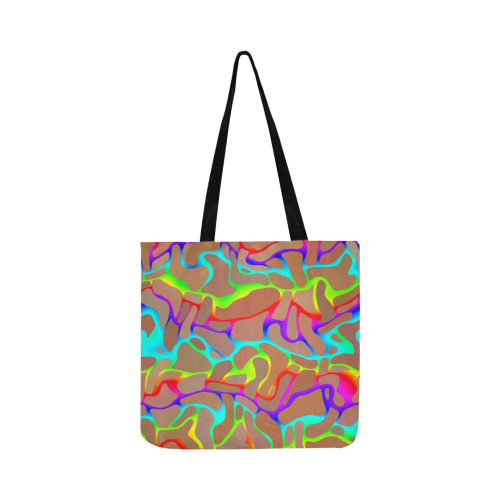 Colorful wavy shapes Reusable Shopping Bag Model 1660 (Two sides)