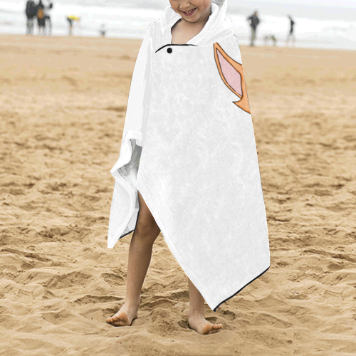Foxy Roxy White Kids' Hooded Bath Towels
