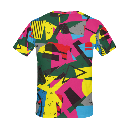 Crolorful shapes All Over Print T-Shirt for Men (USA Size) (Model T40)