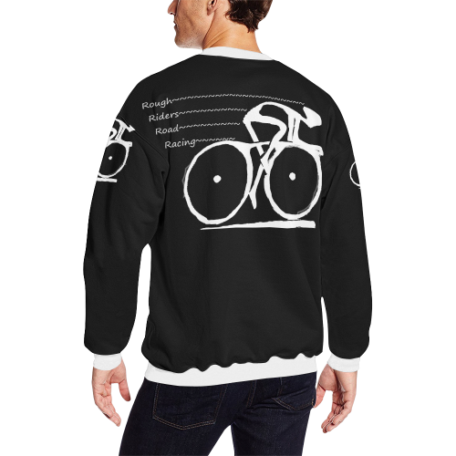 MOTORIN Men's Oversized Fleece Crew Sweatshirt/Large Size(Model H18)