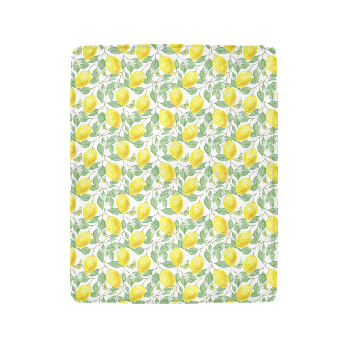 Lemons And Butterfly Ultra-Soft Micro Fleece Blanket 40"x50"