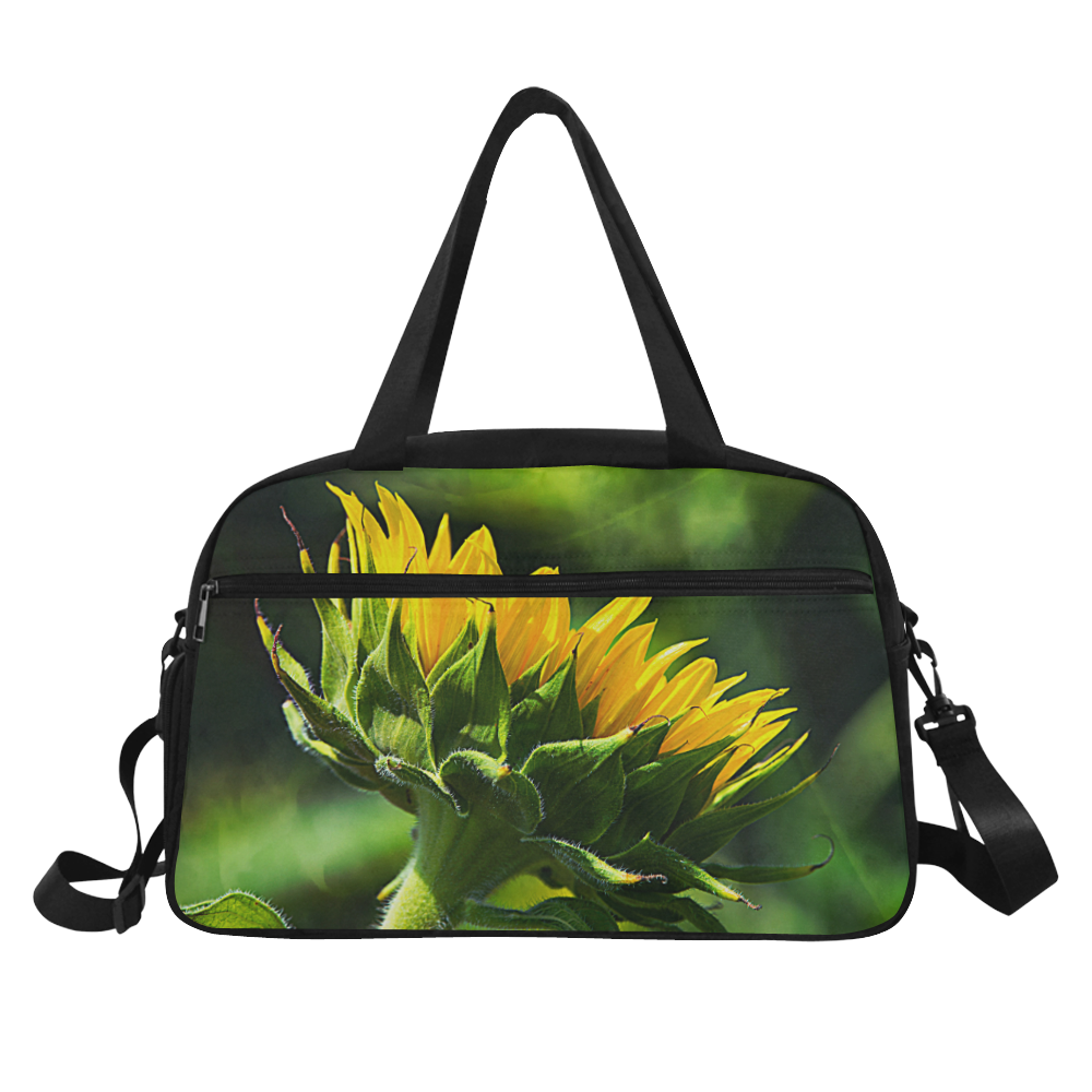 Sunflower New Beginnings Fitness Handbag (Model 1671)