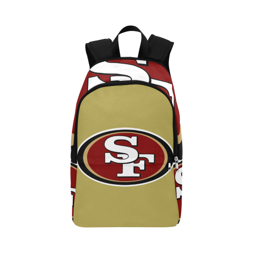 49ers Gold Fabric Backpack for Adult (Model 1659)
