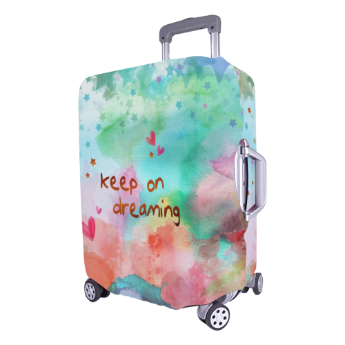 KEEP ON DREAMING - rainbow Luggage Cover/Large 26"-28"