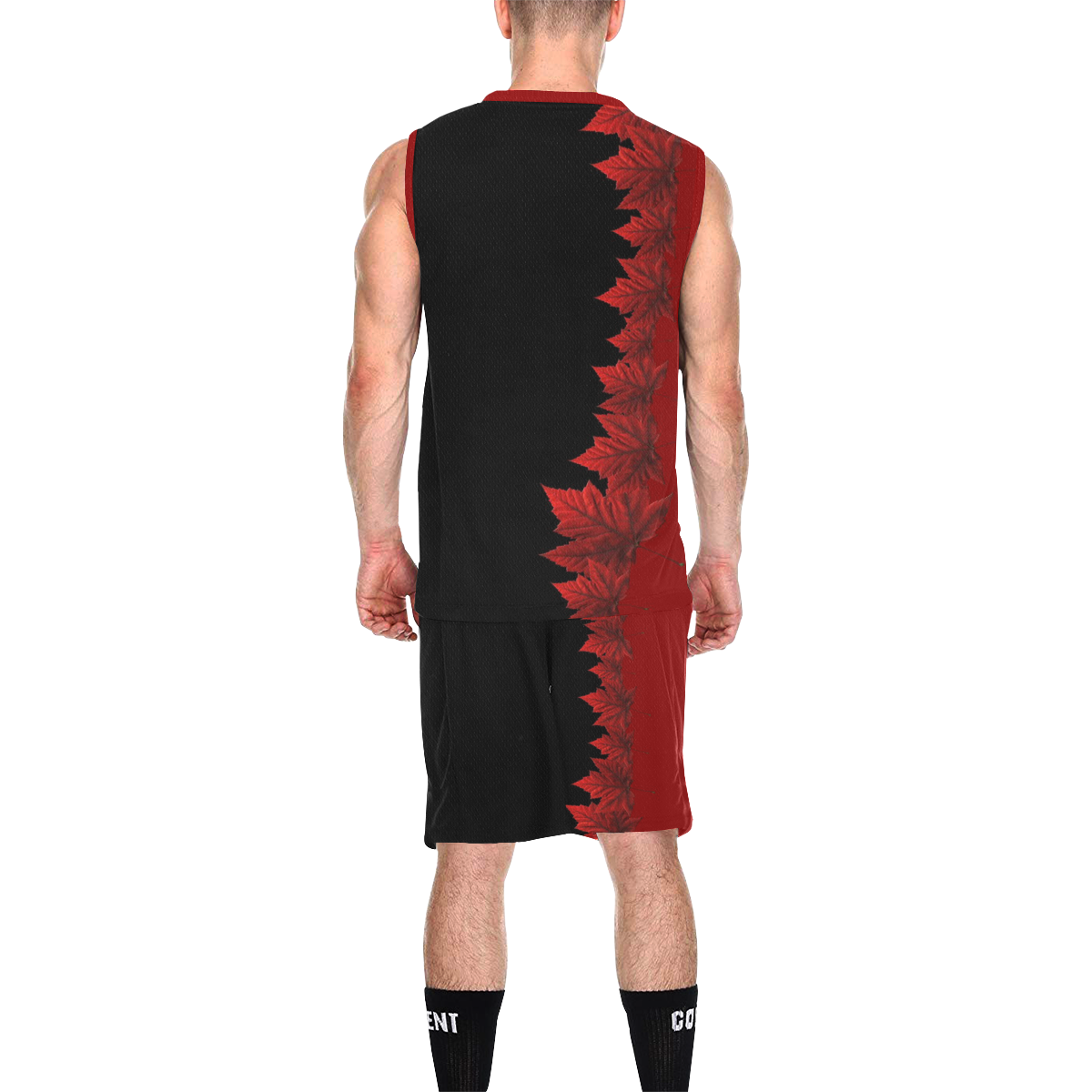 Canada Maple Leaf Basketball Uniforms All Over Print Basketball Uniform