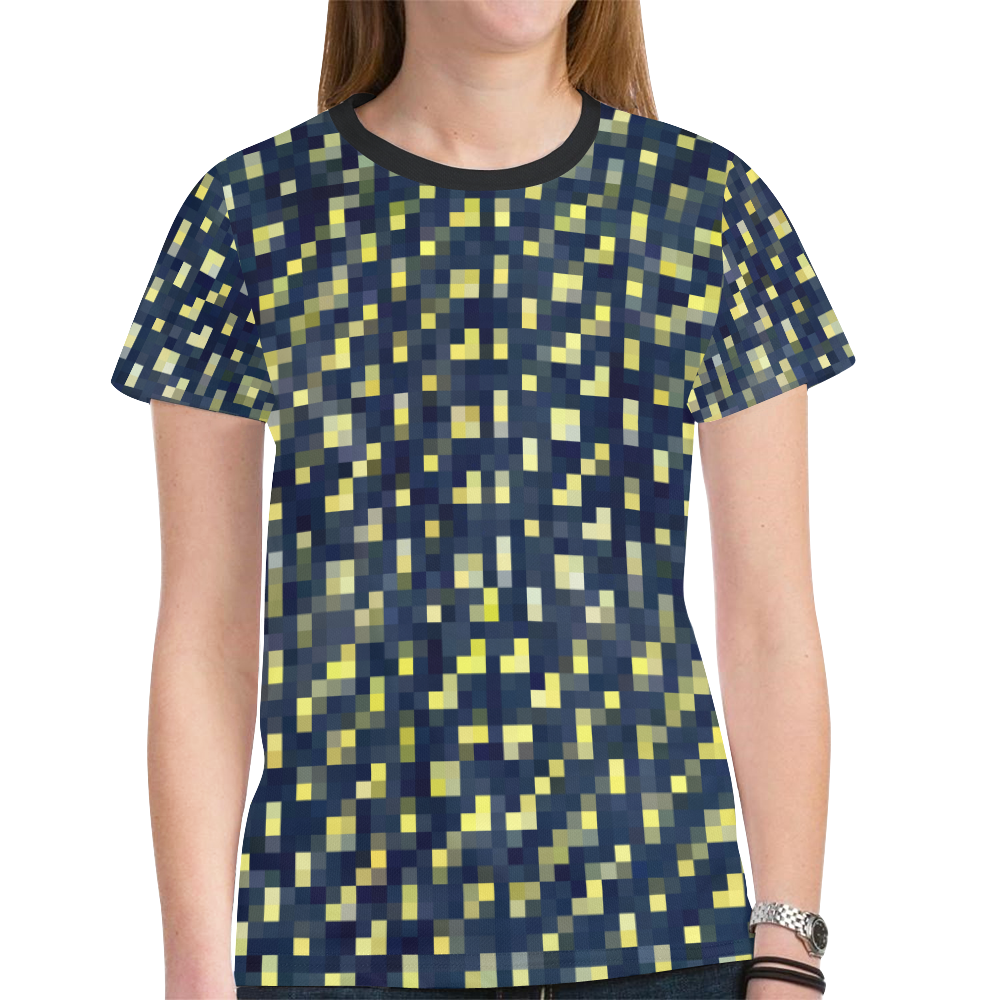 Mosaik Pattern by K.Merske New All Over Print T-shirt for Women (Model T45)