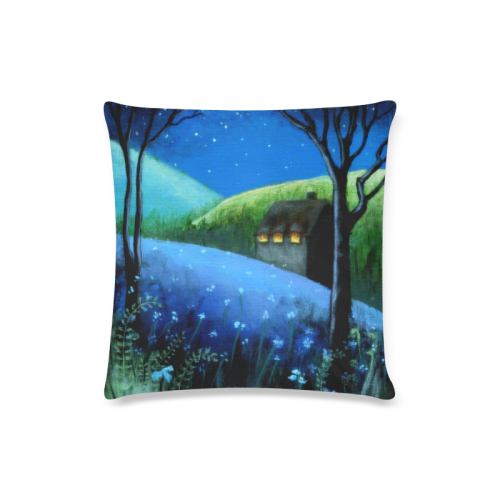 Under the Stars Custom Zippered Pillow Case 16"x16"(Twin Sides)