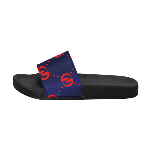 OG LOGO BLU RED Men's Slide Sandals (Model 057)