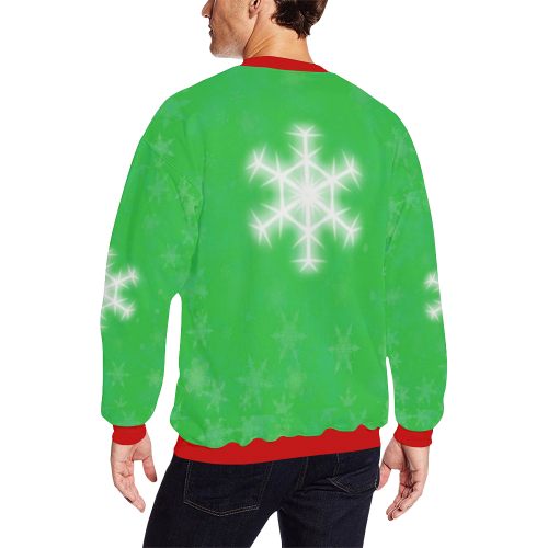 Drunk Christmas by Artdream All Over Print Crewneck Sweatshirt for Men (Model H18)