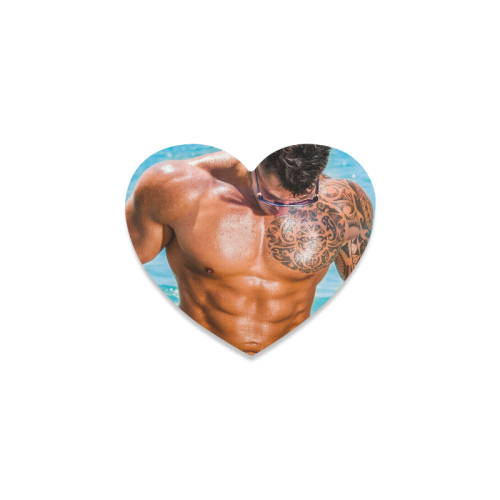 Bachelorette-Male-Model-Coasters Heart Coaster